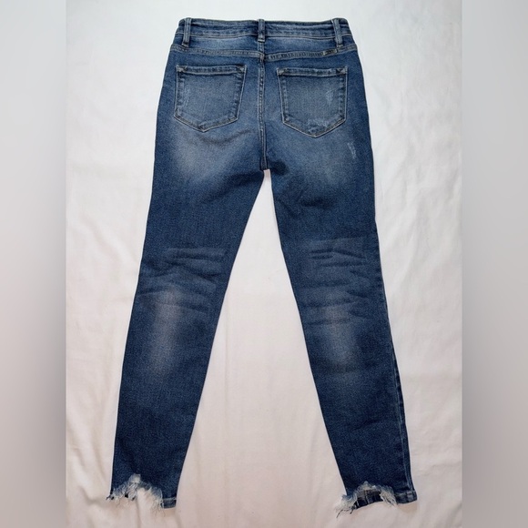 KanCan Size 7/27 Medium Wash Distressed Hi Rise Skinny Jeans KC8572D - Picture 8 of 9